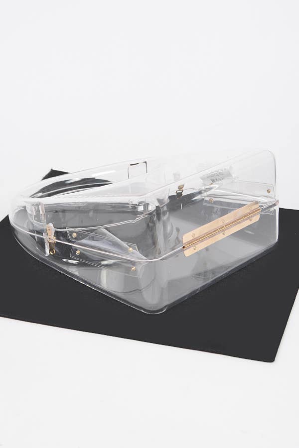 Transparent Acrylic Clutch, Round