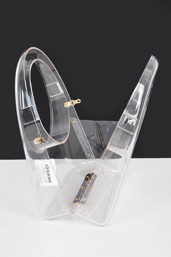 Transparent Acrylic Clutch, Round