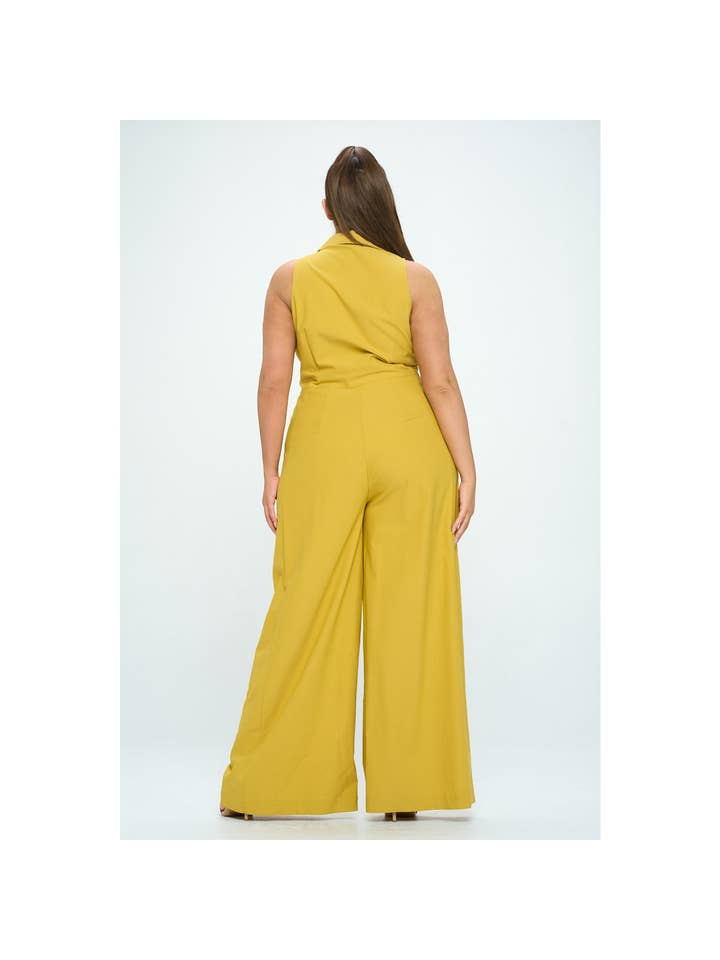 Plus Size Sleeveless Jumpsuit