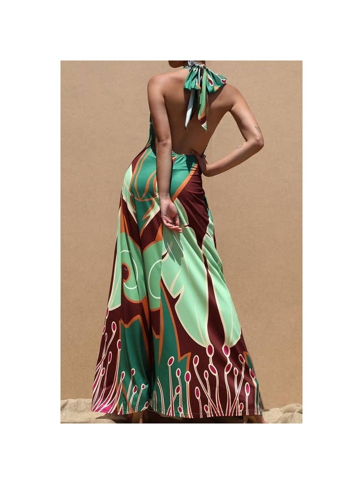 Halter Knit Maxi Dress