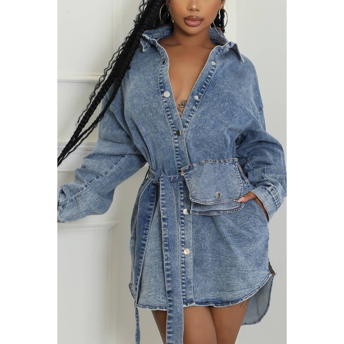 Fierce Denim Jacket Shirt