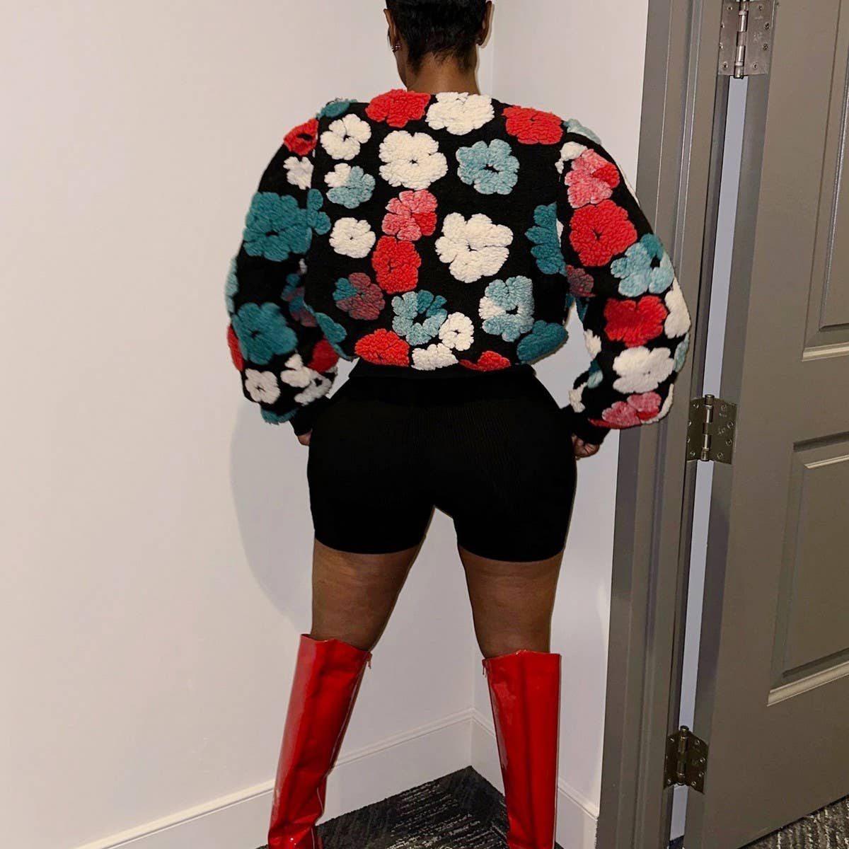 Floral Sweater Cardigan
