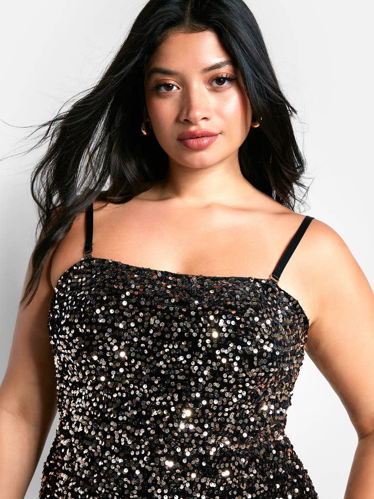 Sequin Midi Bodycon Dress