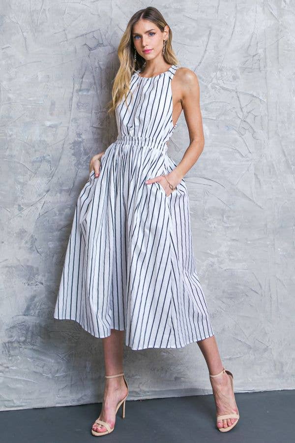 A printed poplin midi dress - ID20183 A printed poplin midi dress - ID20183