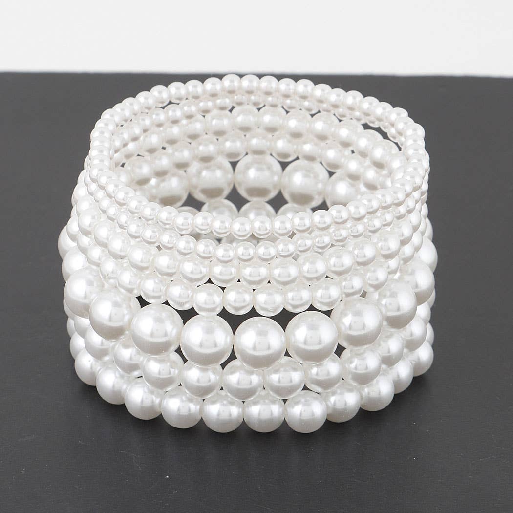 Multi Pearl Beaded Bracelet