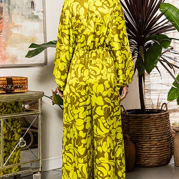 Floral Smocked Jumpsuit