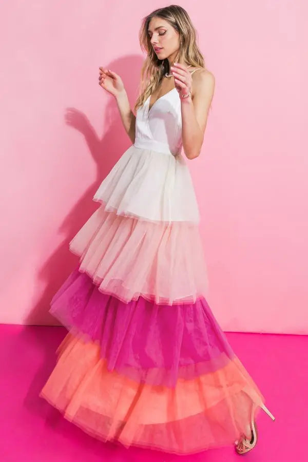 Lovely Tulle Maxi Dress