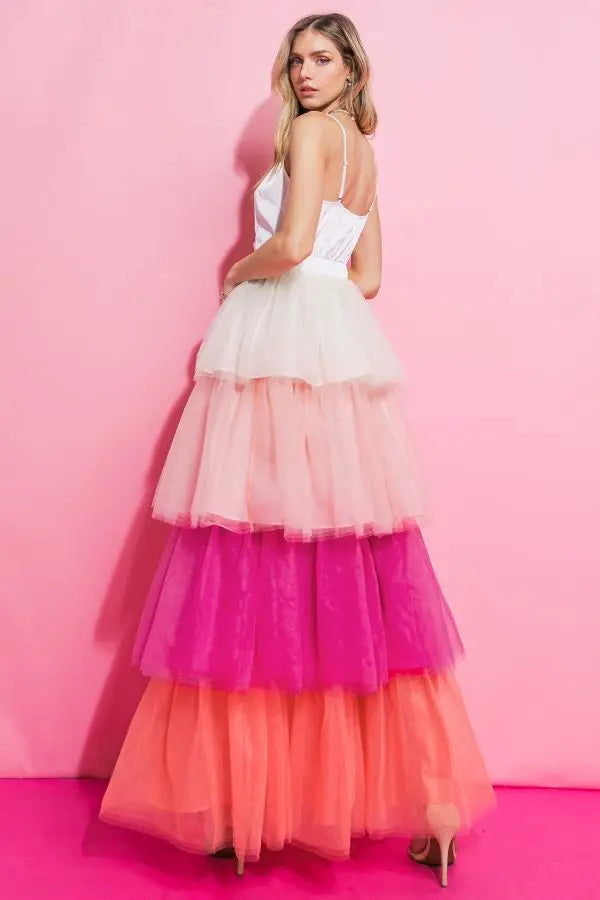 Lovely Tulle Maxi Dress