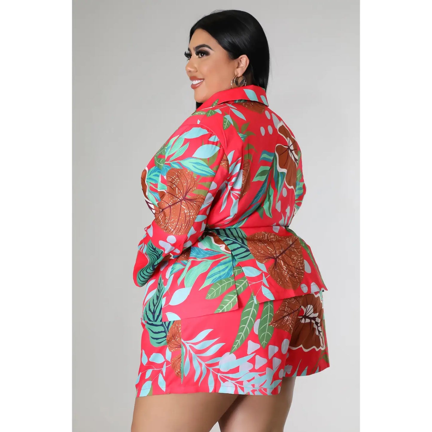 Oasis High Waisted 2 Piece Short Set