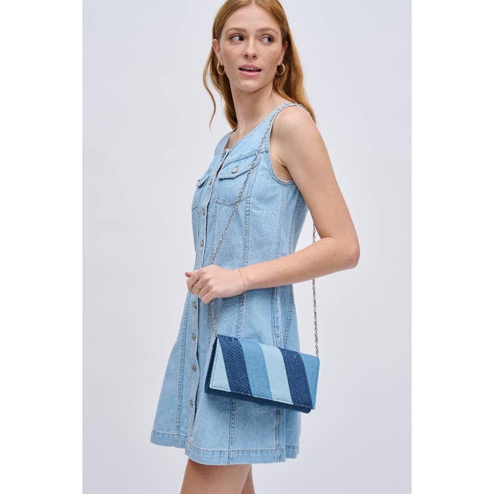 Tisa Denim Crossbody Purse