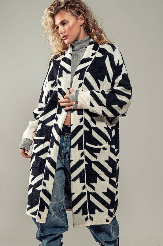 The Houndstooth Cardigan