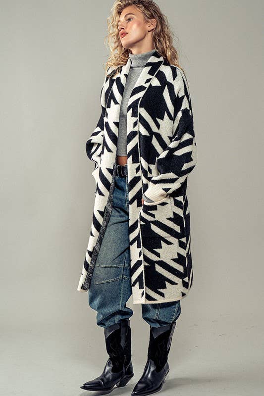 The Houndstooth Cardigan