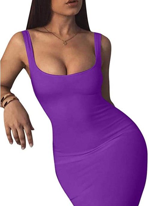 Bodycon Sleeveless Midi Dress