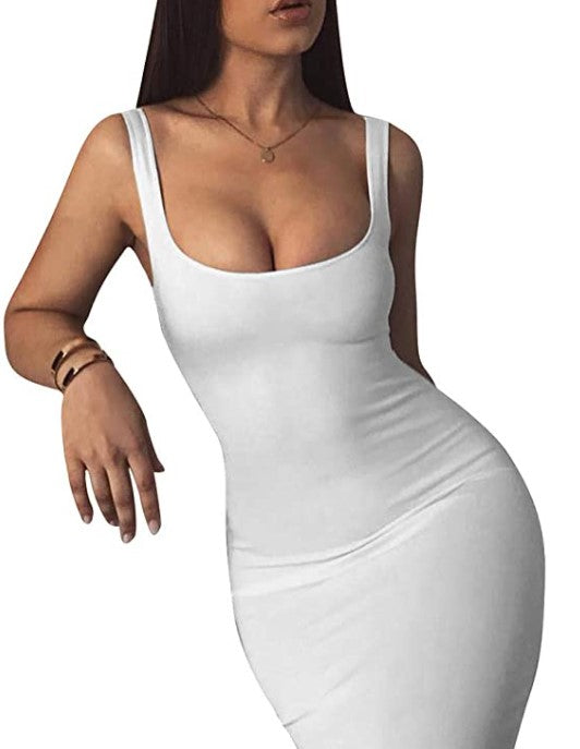 Bodycon Sleeveless Midi Dress