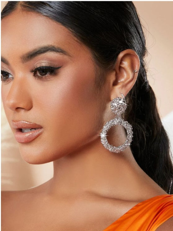 Crystal Hoop Earrings