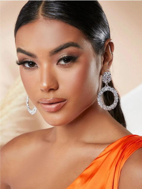 Crystal Hoop Earrings