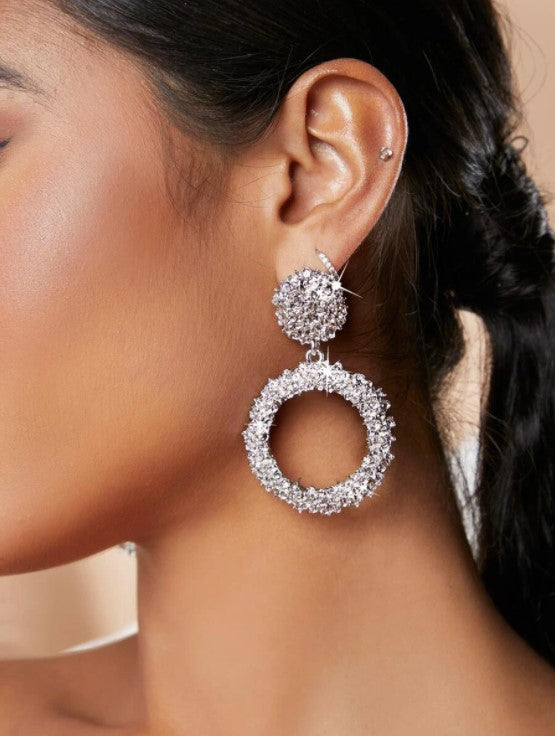 Crystal Hoop Earrings