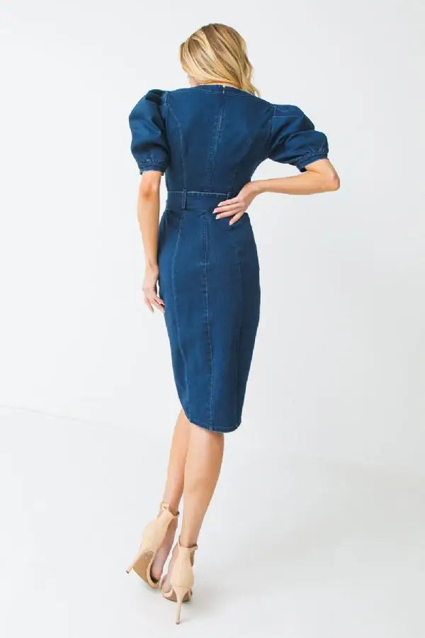 Denim Midi Dress