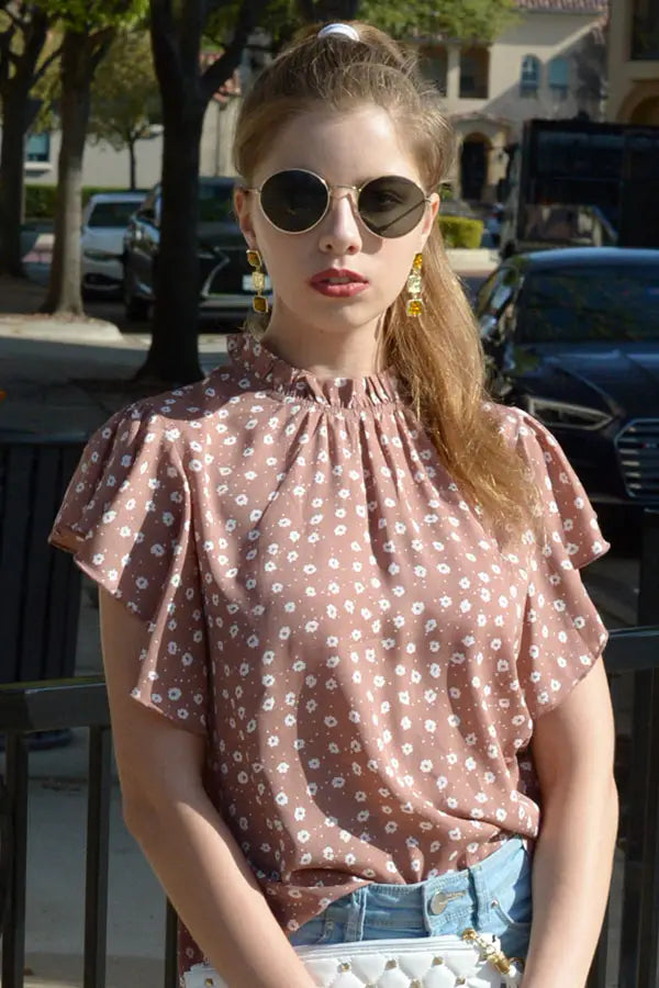 Floral Woven Top
