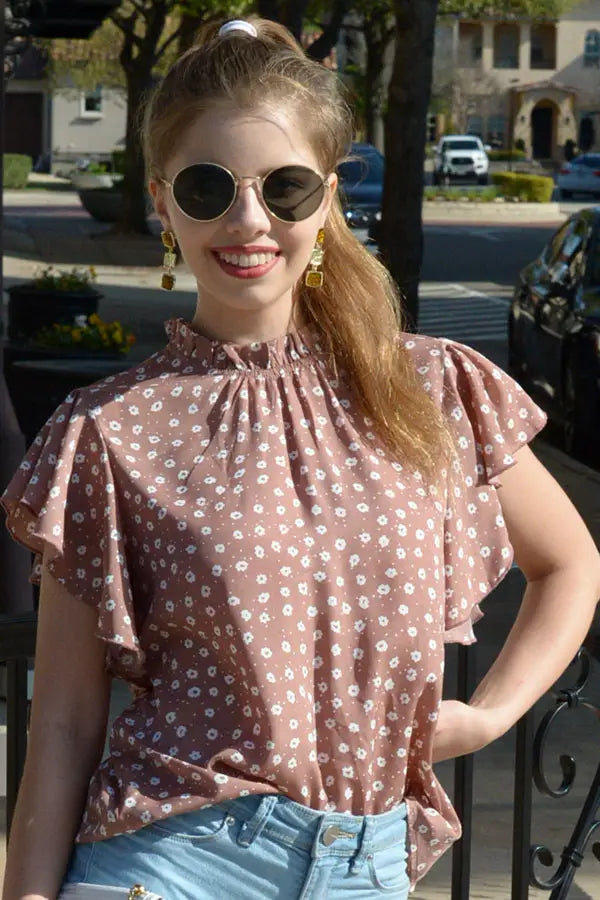 Floral Woven Top