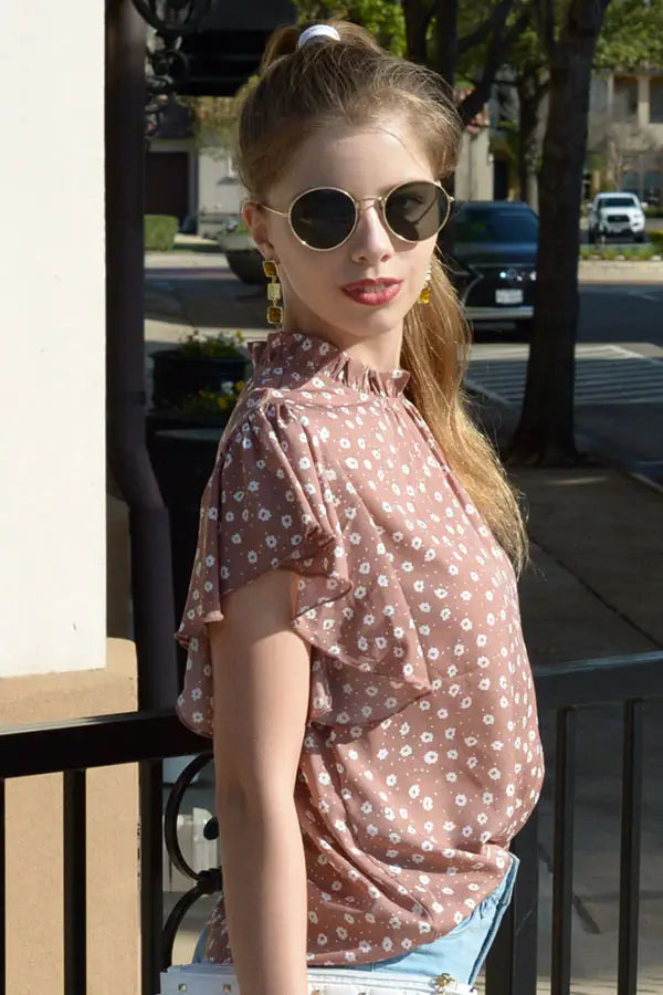Floral Woven Top