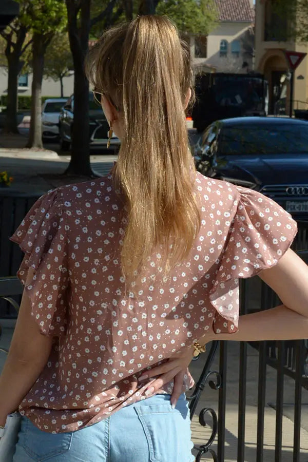 Floral Woven Top