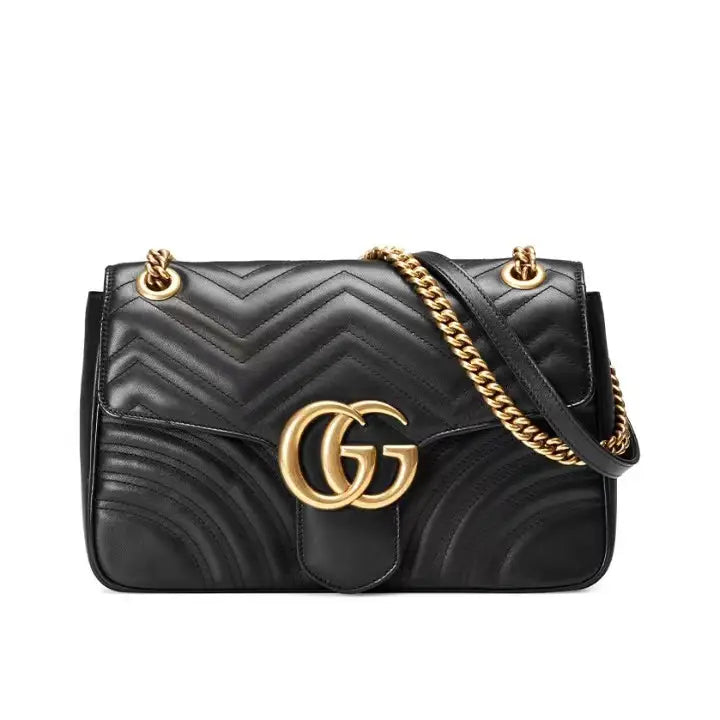 Insignia Black Leather Bag