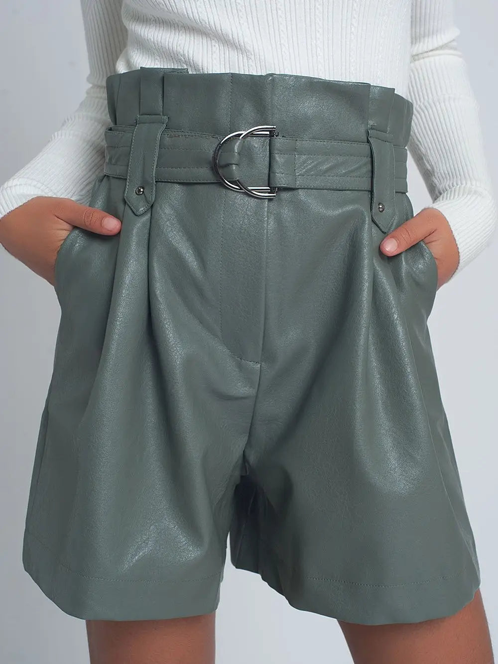 Leather Shorts w/ Belt