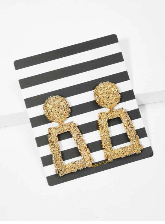 Rectangular Shimmer Earrings