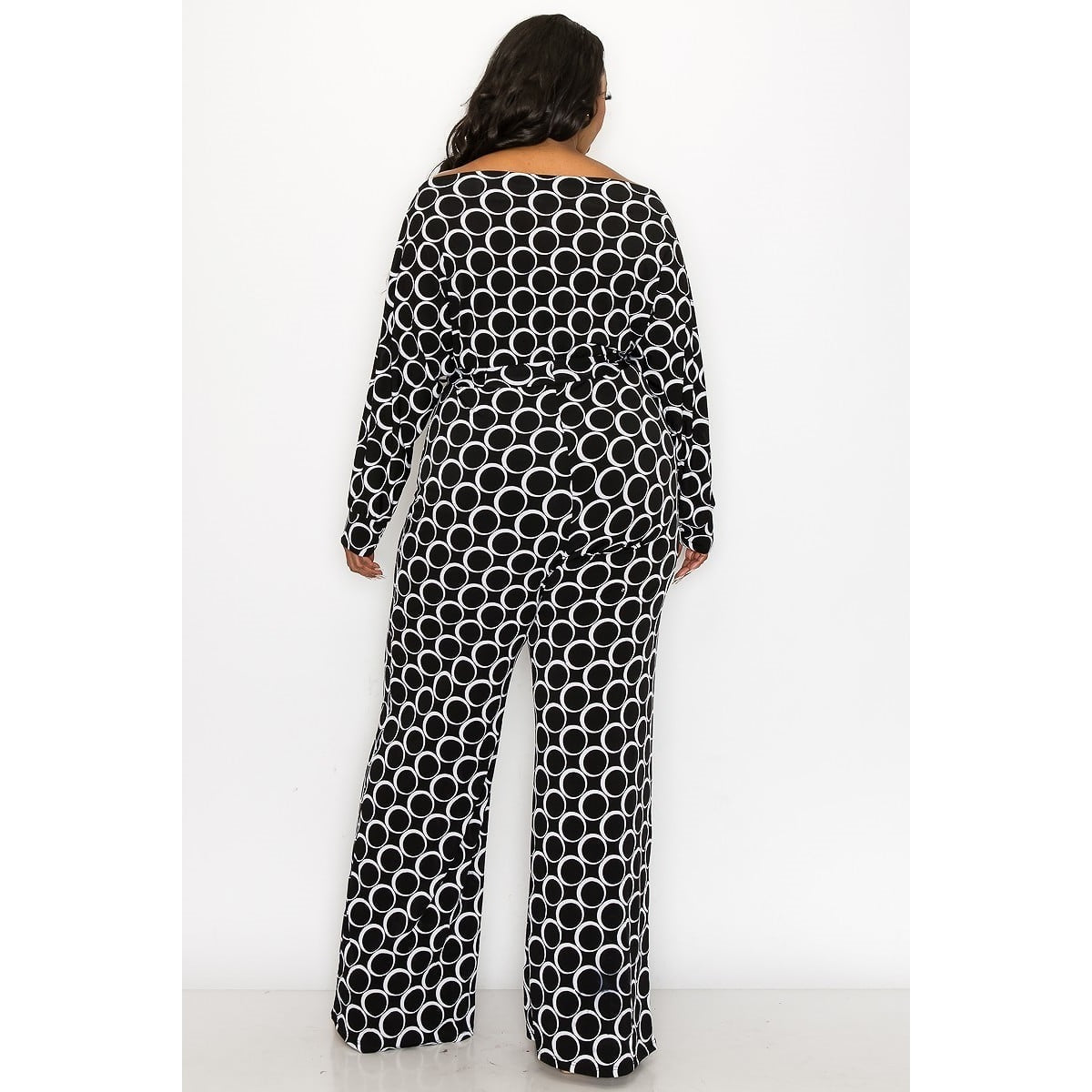 Boat Neck Self Belt Jumpsuit