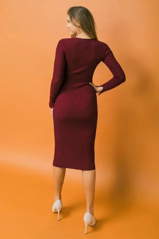 Ribbed Knit Dress