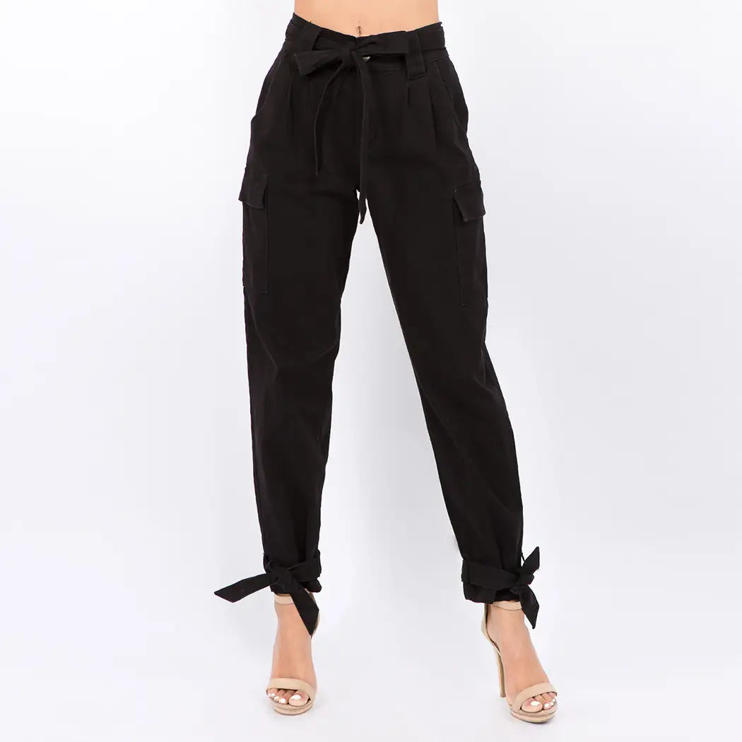 Plus Size Tie Joggers