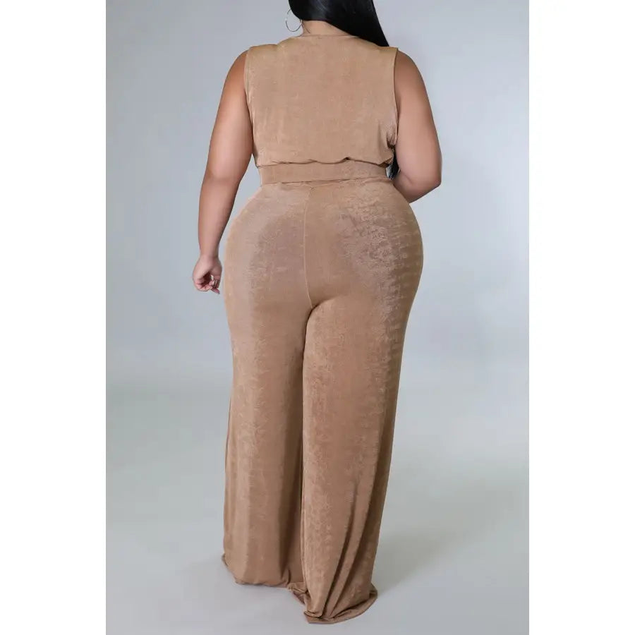 V-Neck Stretch Jumpsuit