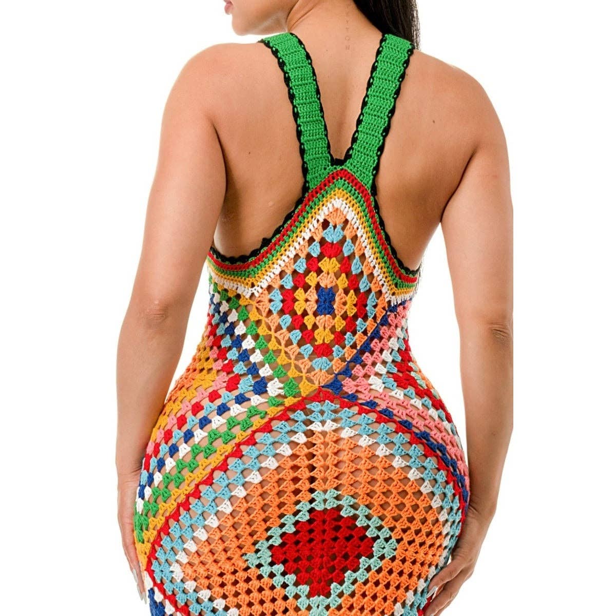 CROCHET MULTI COLOURED DRESS