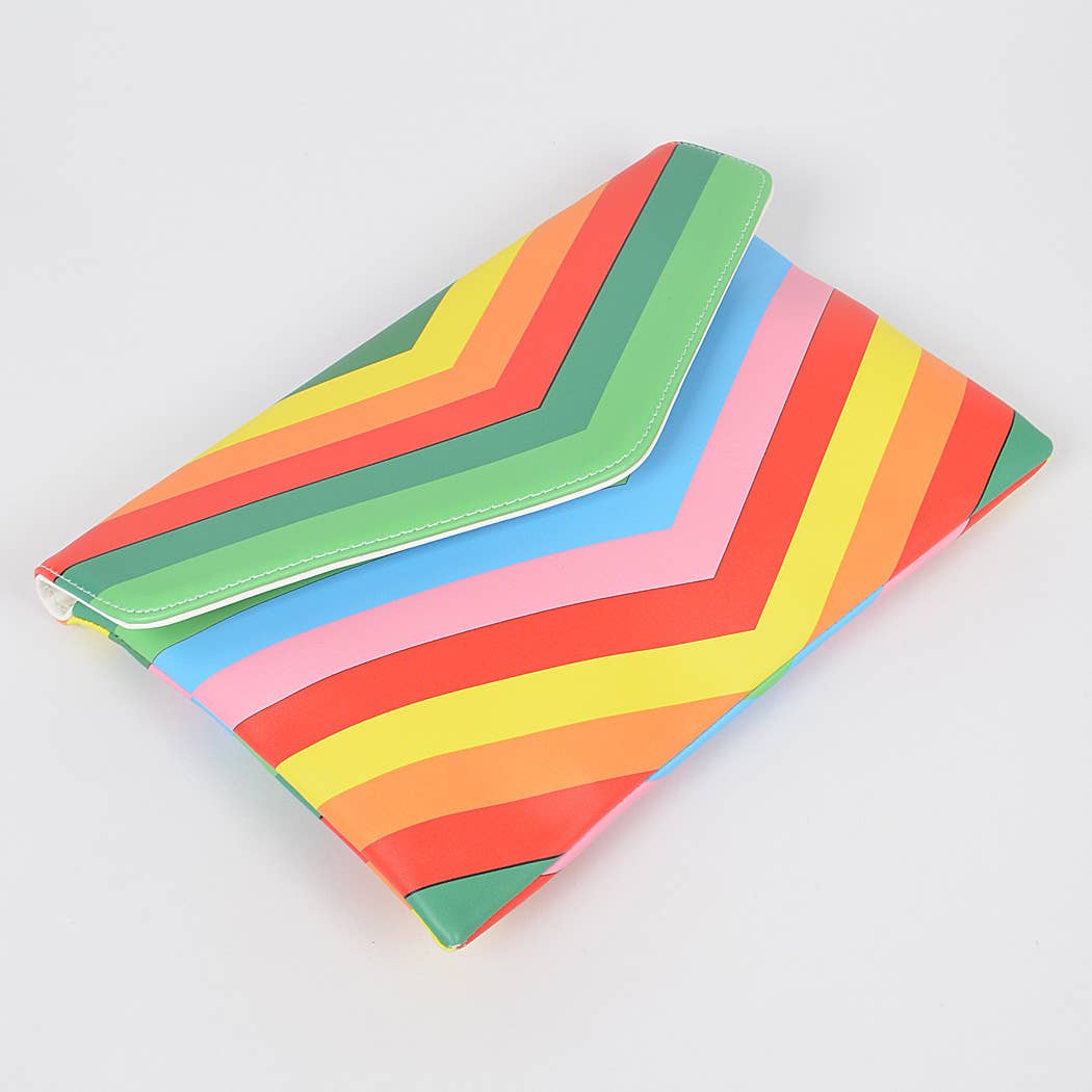 Multi Color Envelope Clutch