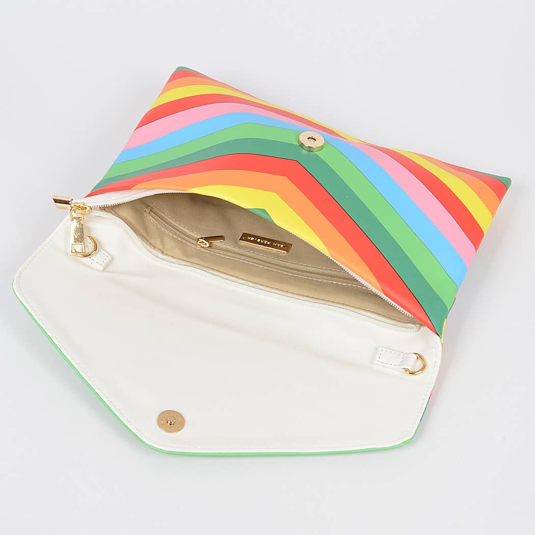 Multi Color Envelope Clutch