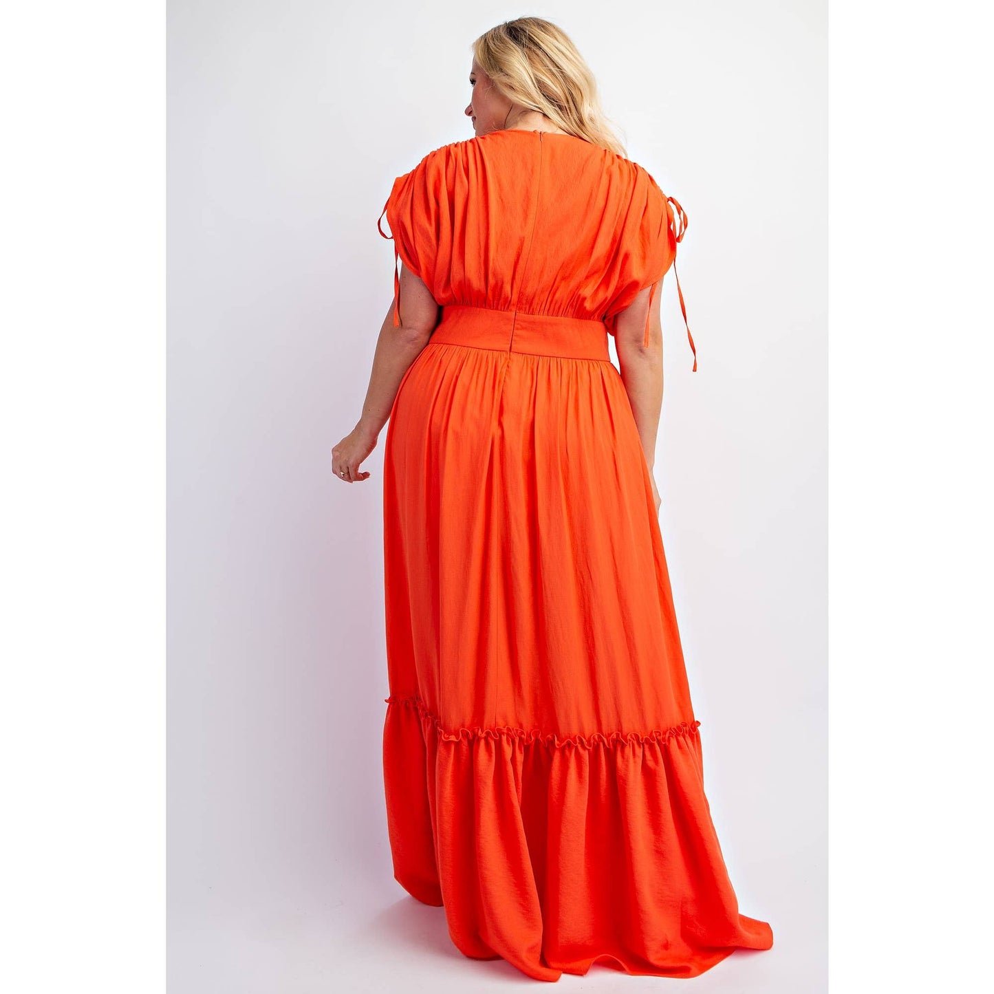 Plus Size Curve Embrace Woven Tiered Maxi Dress