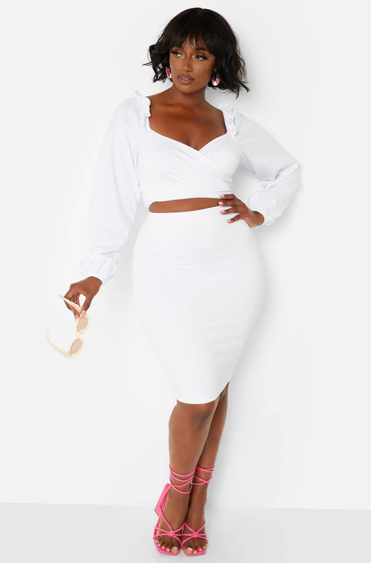 Killing Me Softly Bodycon Midi Skirt