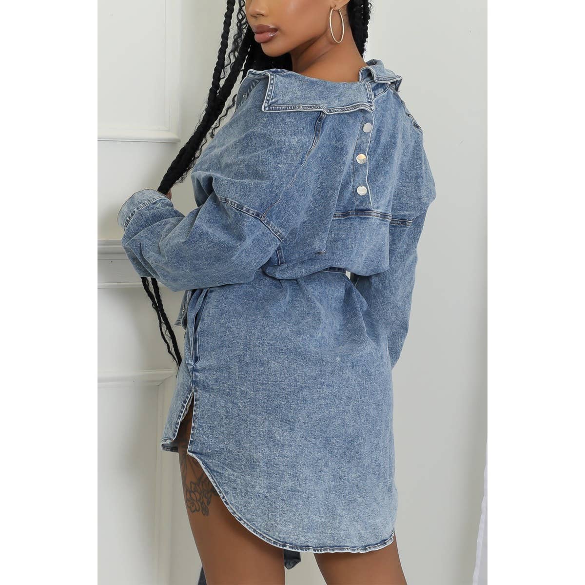 Fierce Denim Jacket Skirt