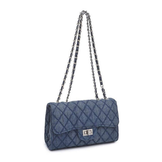 Quilted Denim Crossbody Purse
