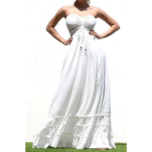 Smocked Tunnel Maxi Dress