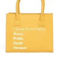 Fluent Italian Vegan Leather Tote