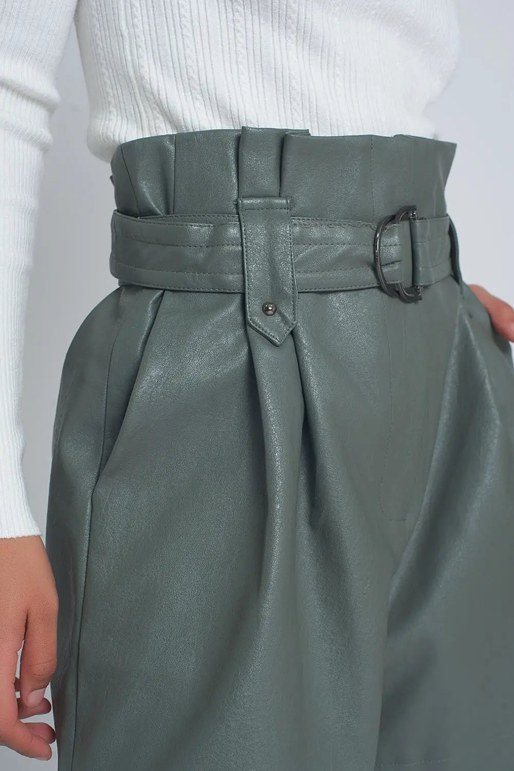 Leather Shorts w/ Belt