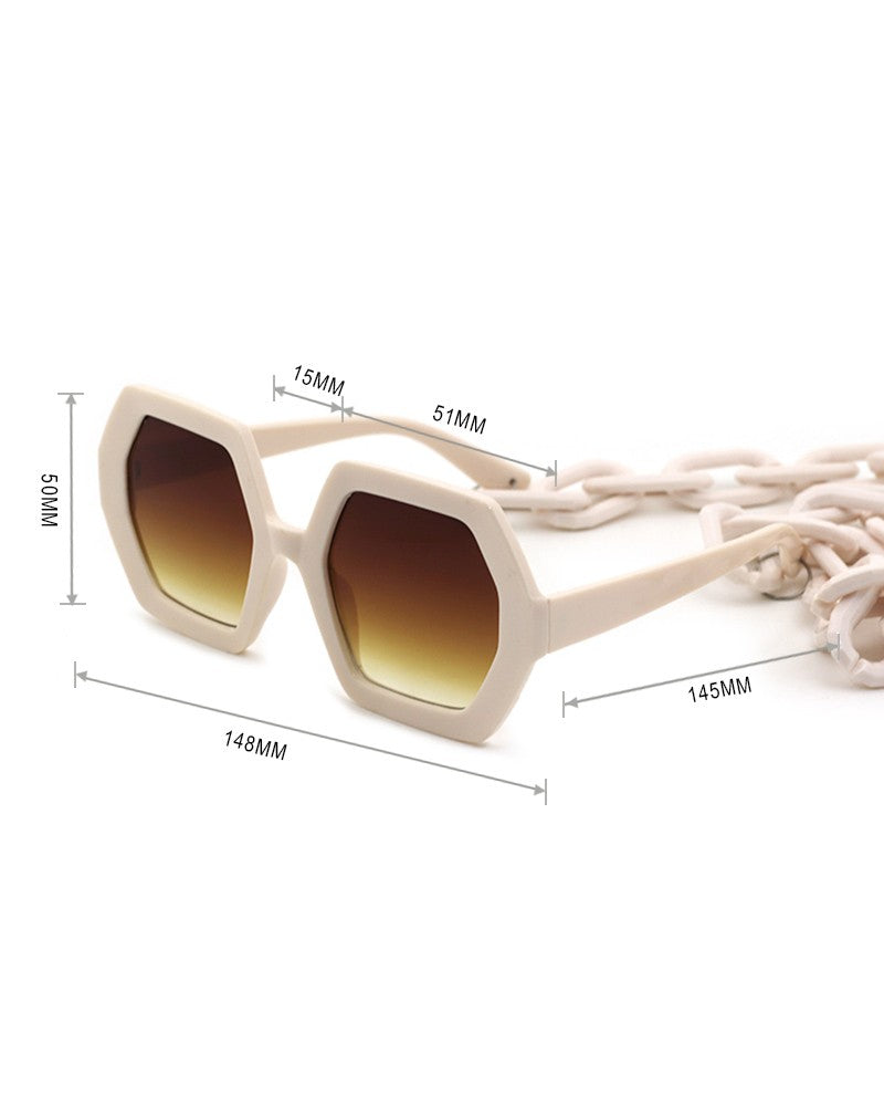 Polygon Chain Sunglasses